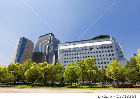 大阪城公園から望む馬場町 15713361