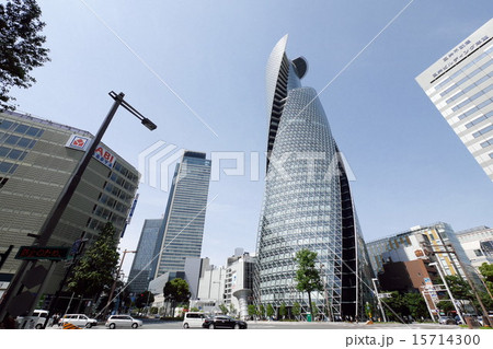 名古屋都市風景　名古屋駅前　笹島交差点 15714300