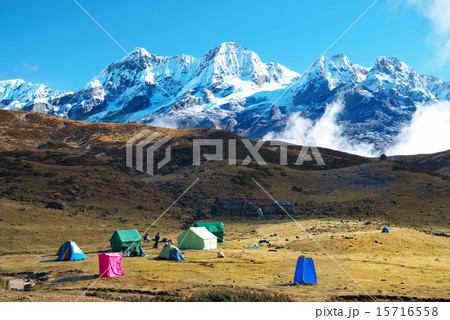 High mountains, covered by snow. 15716558