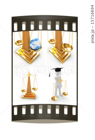 Justice set. The film strip 15716694