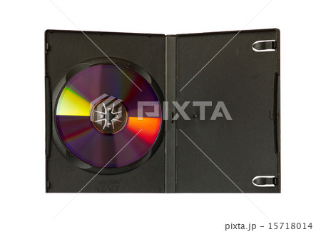 CD and case with insert isolated on white. 15718014