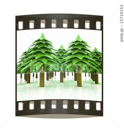 Christmas trees. The film strip Christmas trees. The film strip 15719153