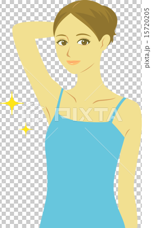 Beauty female upper body waki - Stock Illustration [15720205] - PIXTA