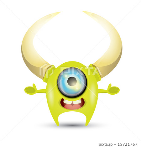 Green Cartoon cute monster Green Cartoon cute monster 15721767