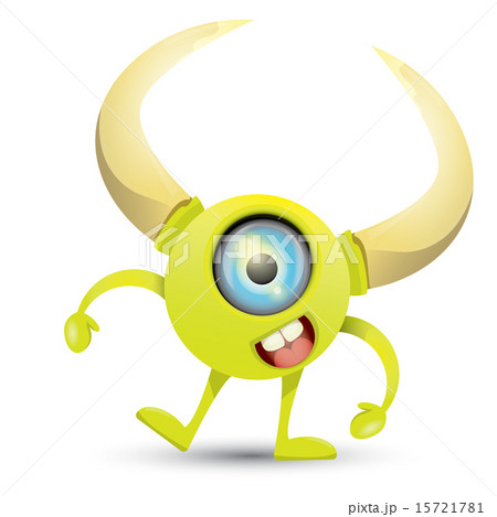 Green Cartoon cute monster Green Cartoon cute monster 15721781