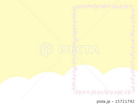 音楽会用五線譜横＿音符 15721792