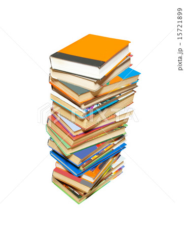 Stack of books isolated on white. Stack of books isolated on white. 15721899