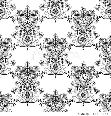 Vector Seamless Paisley Doogle Pattern 15722073