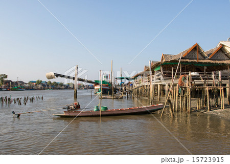 thailand riverside village in Samutsakorn thailand riverside village in Samutsakorn 15723915