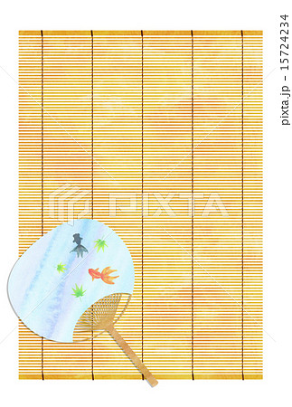 すだれとうちわ 15724234