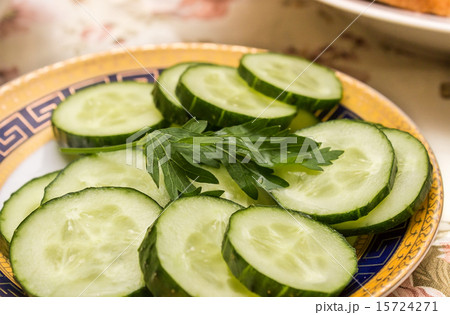 Slices of cucumber 15724271
