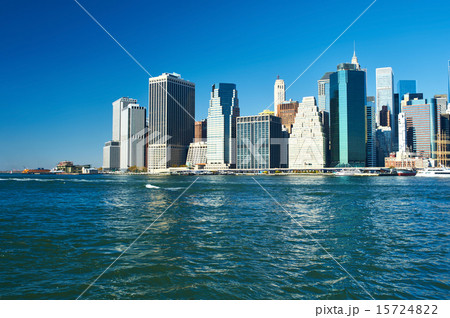 Lower Manhattan skyline view from Brooklyn Lower Manhattan skyline view from Brooklyn 15724822