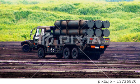 シーバスター　８８式地対艦誘導弾発射機　重装輪車　2014年 富士総合火力演習 15726920