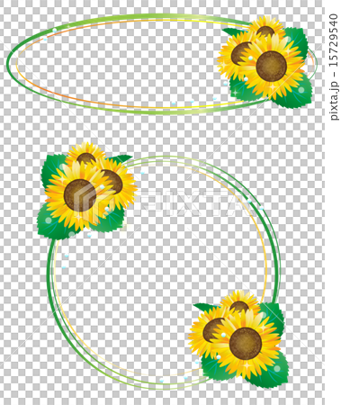 ひまわり　バナー　フレーム付き 15729540