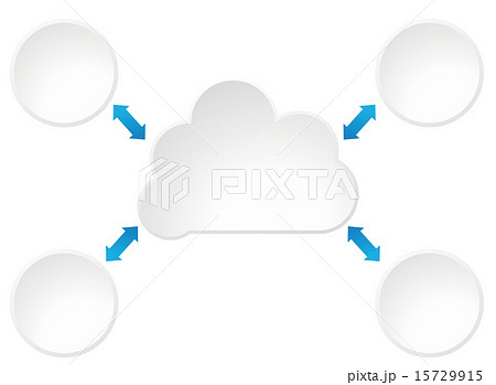 クラウド イラストのイラスト素材