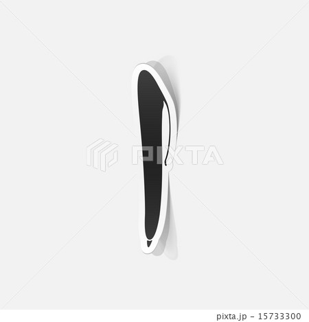 paper sticker: icons pen 15733300