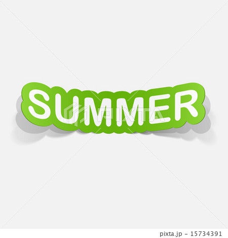 paper sticker: summer 15734391