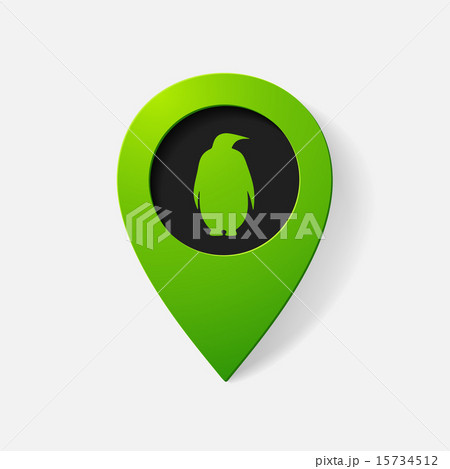 Realistic color pointer: penguin Realistic color pointer: penguin 15734512