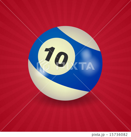 set of billiard balls, billiards, American ball number 10 15736082