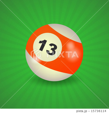 set of billiard balls, billiards, American ball number 13 15736114