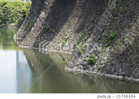 皇居 城壁 15736304
