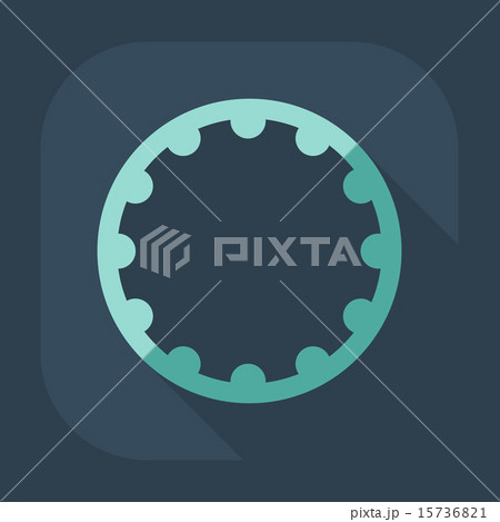 Flat modern design with shadow icon hoop 15736821