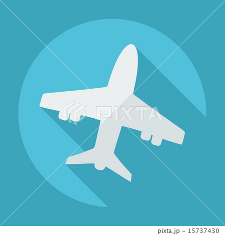 Flat modern design with shadow icon plane 15737430