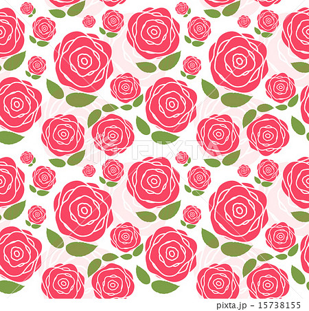 Floral Seamless Pattern Background for Wedding and Birthday. Vec 15738155