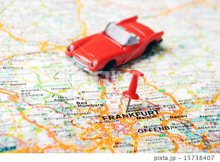 Frankfurt, Germany map cabrio 15738407