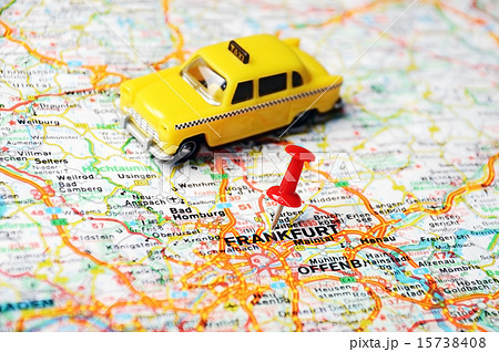 Frankfurt, Germany map taxi 15738408