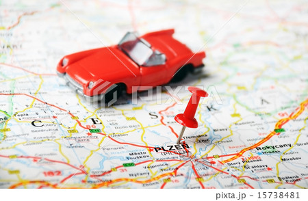 Pilsen, Czech Republic  map car 15738481