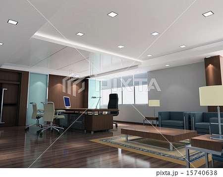 3d modern office room 15740638