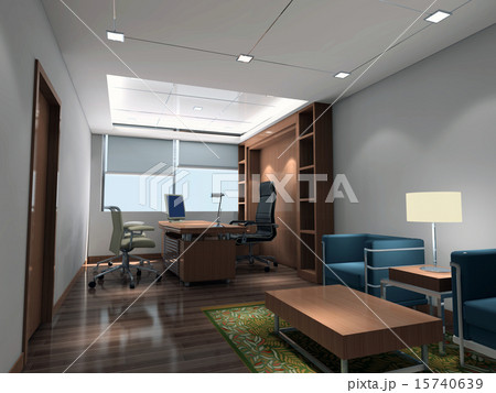 3d modern office room 3d modern office room 15740639