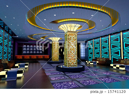 3D club hall, corridor 3D club hall, corridor 15741120