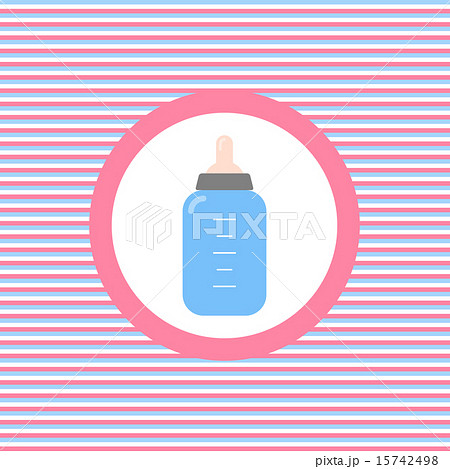 Baby feeding bottle color flat icon Baby feeding bottle color flat icon 15742498
