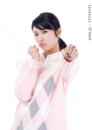 私服の女性 パンチ 私服の女性 パンチ 15744241