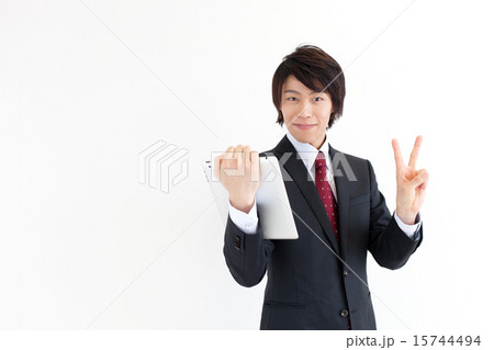 タブレット ピース ビジネス 男性 タブレット ピース ビジネス 男性 15744494