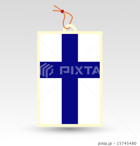 vector simple finnish price tag - made in finland  15745480