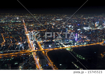 あべのハルカス　夜景（西方面） 15745523