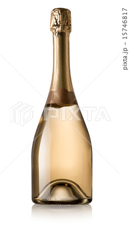 Bottle of wine isolated 15746817