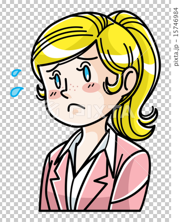 外国人／女性／表情 15746984