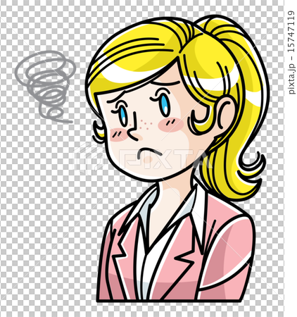 外国人／女性／表情 15747119