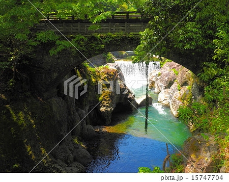 耶馬渓猿飛の甌穴群 15747704