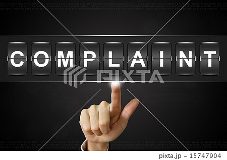 business hand clicking complaint on Flipboard 15747904