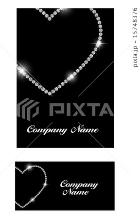 Abstract Luxury Black Diamond Business Card Vector Illustration 15748376