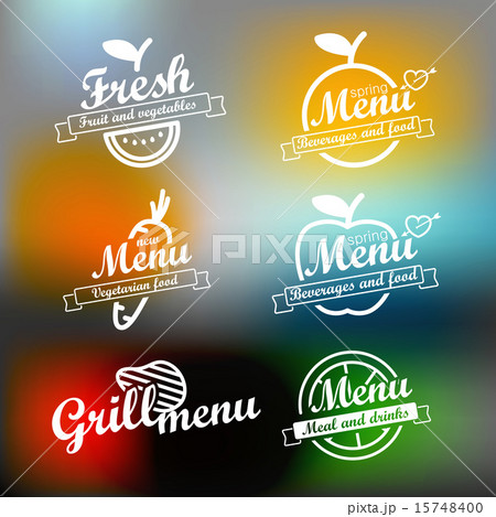 Different menu labels design set 15748400