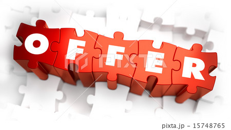 Offer - White Word on Red Puzzles. 15748765