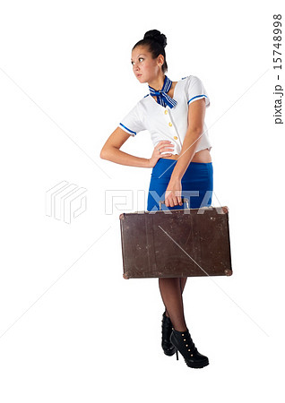 Young beautiful air hostess Young beautiful air hostess 15748998