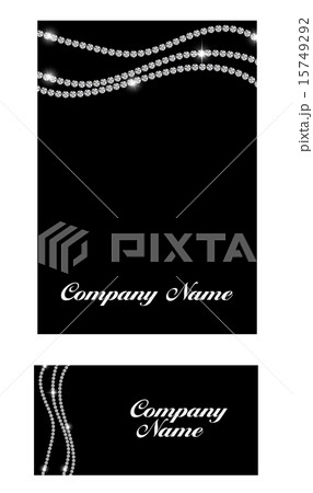 Abstract Luxury Black Diamond Business Card Vector Illustration 15749292