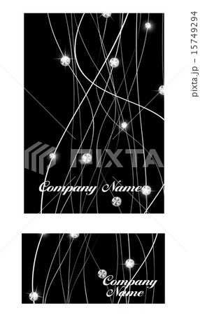 Abstract Luxury Black Diamond Business Card Vector Illustration 15749294